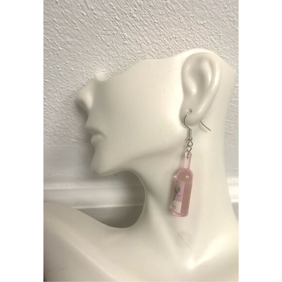 Wine Statement Earrings - Picture 1 of 3